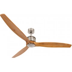 Airfusion Akmani Brusched Chrome / Teak Ανεμιστήρας Οροφής 